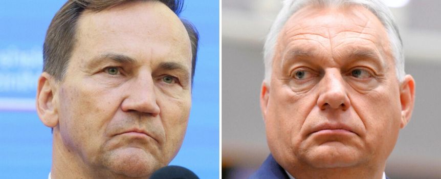 Szef MSZ Radosław Sikorski. Premier Węgier Viktor Orban