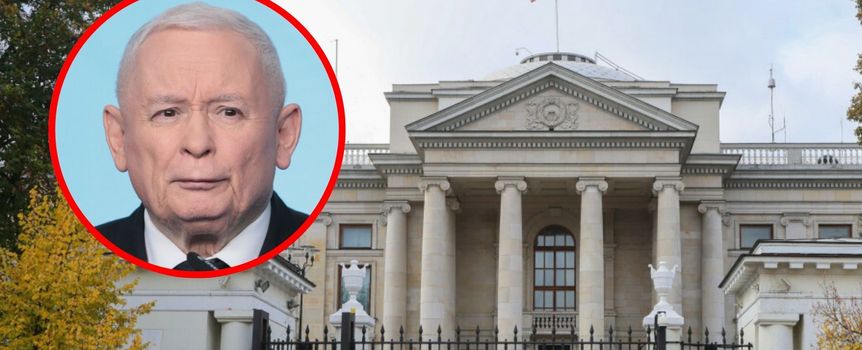 Ambasada Rosji w Warszawie. Prezes PiS Jarosław Kaczyński
