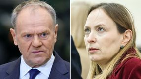 Premier Donald Tusk. Szefowa Polski 2050 Katarzyna Pełczyńska-Nałęcz