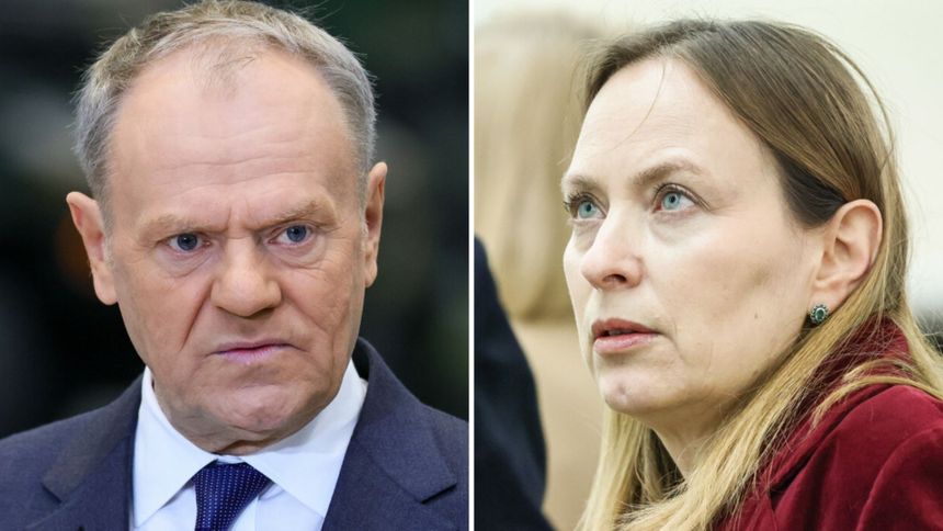 Premier Donald Tusk. Szefowa Polski 2050 Katarzyna Pełczyńska-Nałęcz
