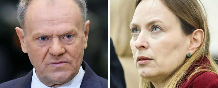 Premier Donald Tusk. Szefowa Polski 2050 Katarzyna Pełczyńska-Nałęcz