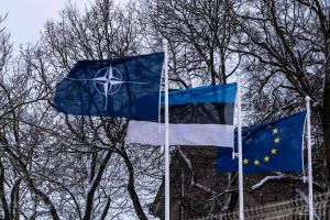Flaga NATO, Estonii i UE (zdjęcie ilustracyjne)