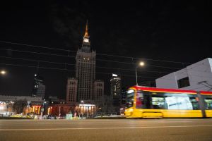 Warszawa nocą