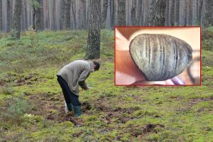 grzybobranie/artefakty znalezione w mazurskim lesie