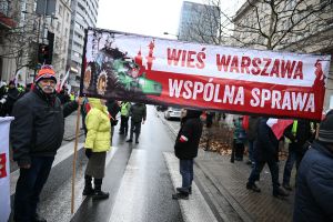 Strajk rolników w Warszawie