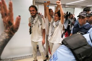 Portugalscy aktywiści z flotylli Sumud