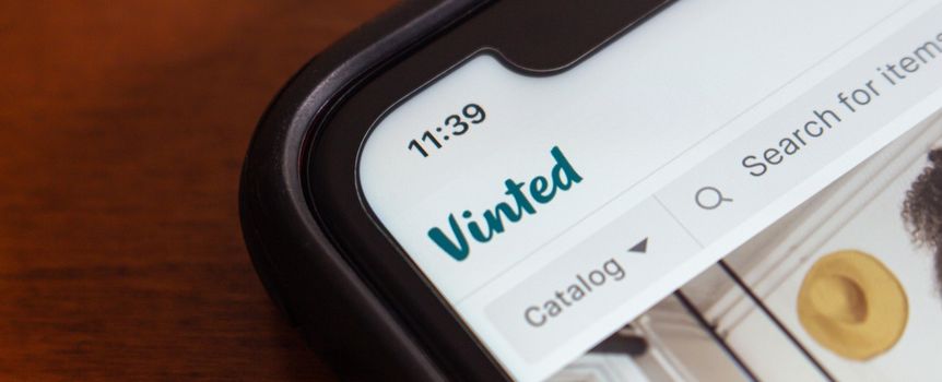 aplikacja na telefonie Vinted