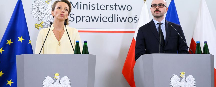 Konferencja prasowa mec. Sylwii Gregorczyk-Abram i mec. Mikolaja Małeckiego