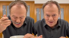 Tusk zajada się żurkiem