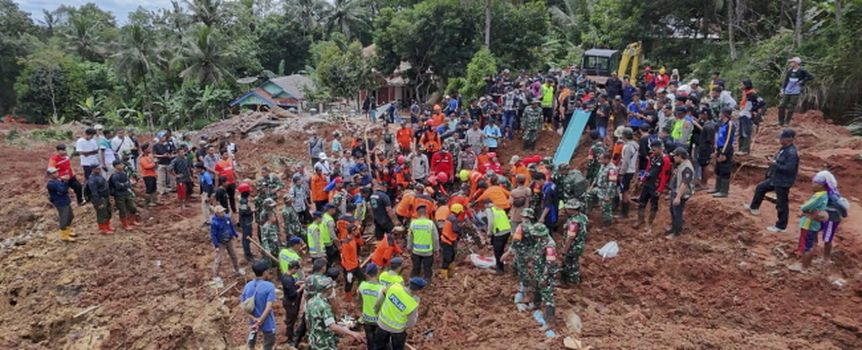 Indonezja. Osunięcie ziemi na wyspie Jawa