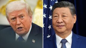 Prezydent USA Donald Trump. Prezydent Chin Xi Jinping