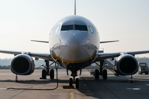 Wroclaw lotnisko Samolot Boeing 737-800 linii Ryanair