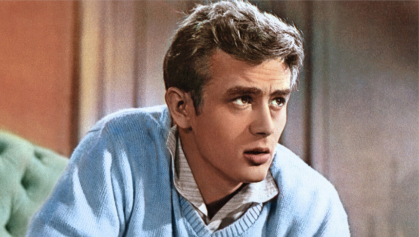 James Dean jako Kaleb Trask w filmie "Na wschód od Edenu" z 1955 roku