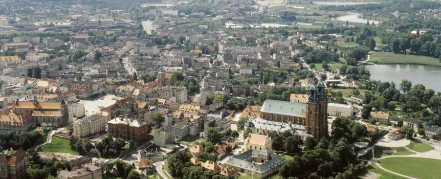Gniezno z lotu ptaka