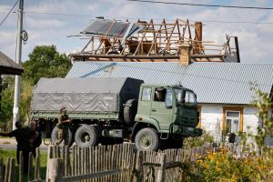 Wyryki Wola, dom na który spadł dron