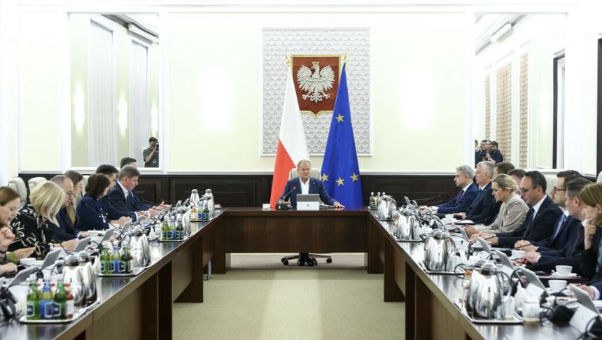 posiedzenie rządowe z Donaldem Tuskiem