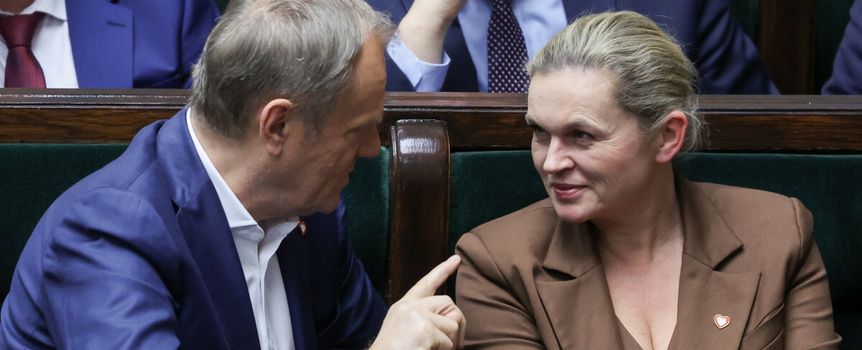 Donald Tusk i Barbara Nowacka