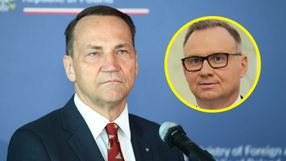 Minister spraw zagranicznych Radosław Sikorski. Prezydent Andrzej Duda