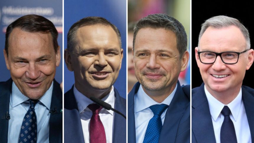 Radosław Sikorski. Karol Nawrocki. Rafał Trzaskowski. Andrzej Duda