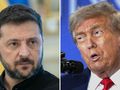 Prezydent Ukrainy Wołodymyr Zełenski. Prezydent USA Donald Trump