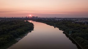 widok na Warszawę ze strony Siekierek