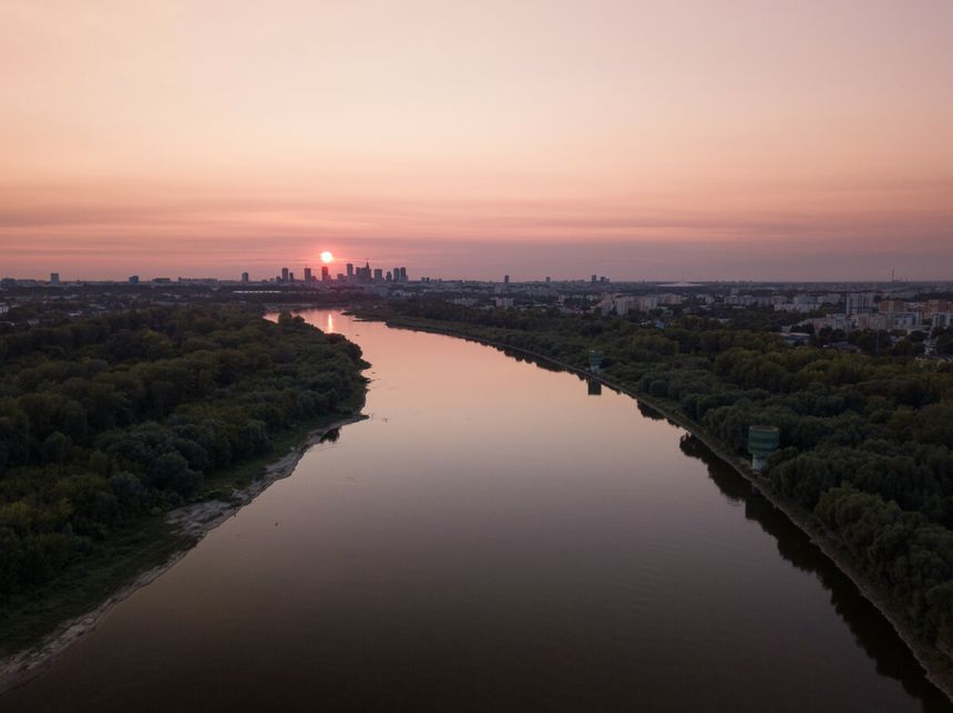 widok na Warszawę ze strony Siekierek