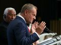 Premier Polski Donald Tusk na konferencji prasowej po szczycie w Brukseli, 26 czerwca 2025 r.