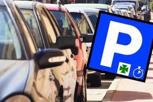 parking pod apteką znak