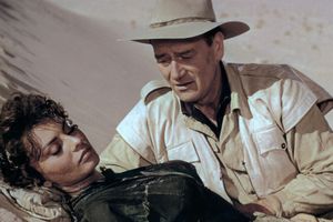 John Wayne i Sophia Loren