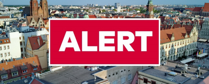 Alert we Wrocławiu