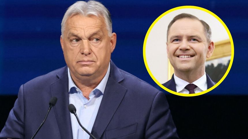 Premier Węgier Viktor Orban. Prezydent elekt Karol Nawrocki