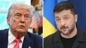 Prezydent USA Donald Trump. Prezydent Ukrainy Wołodymyr Zełenski