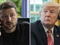 Prezydent Ukrainy Wołodymyr Zełenski. Prezydent USA Donald Trump