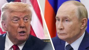 Prezydent USA Donald Trump. Prezydent Rosji Władimir Putin