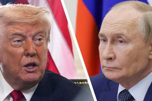 Prezydent USA Donald Trump. Prezydent Rosji Władimir Putin