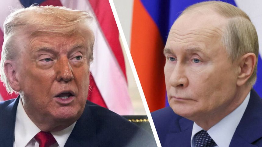 Prezydent USA Donald Trump. Prezydent Rosji Władimir Putin