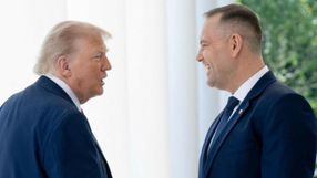 Prezydent USA Donald Trump i prezydent Polski Karol Nawrocki w Waszyngtonie