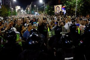 Protesty w Serbii
