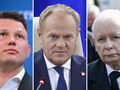 Sławomir Mentzen. Donald Tusk. Jarosław Kaczyński