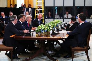 Donald Trump spotkał się z europejskimi przywódcami