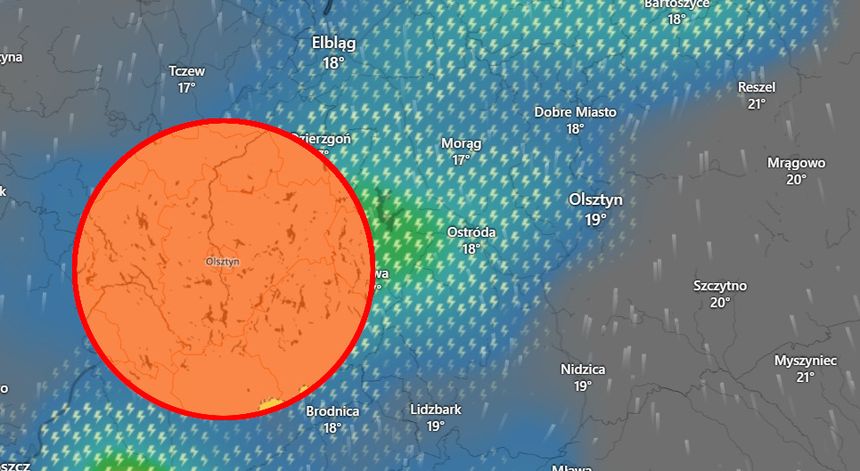 Radar pogodowy Olsztyn