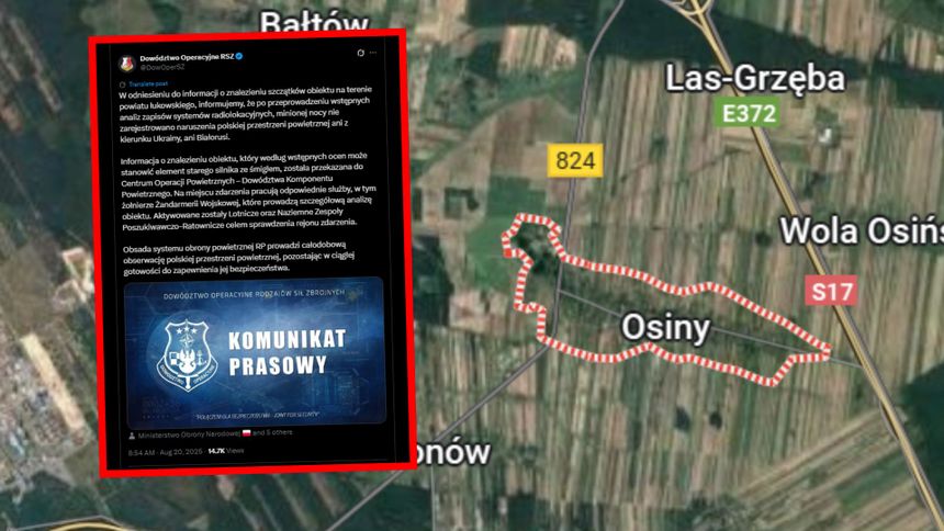 Komunikat DORSZ. Osiny