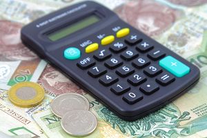 pieniadze i kalkulator