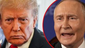 Prezydent USA Donald Trump. Prezydent Rosji Władimir Putin