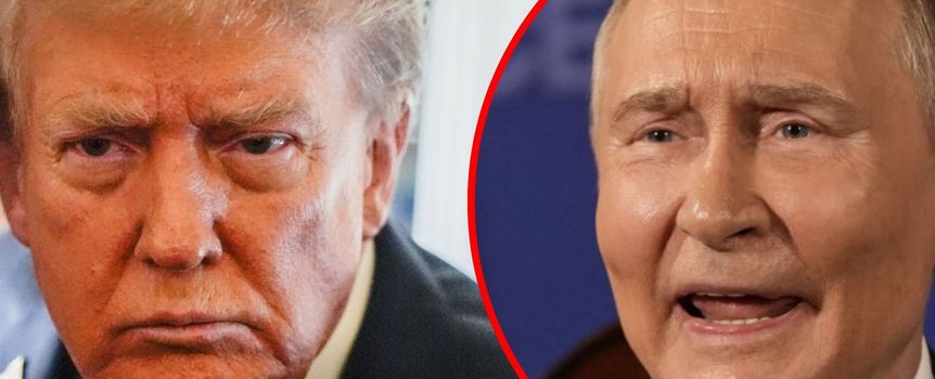 Prezydent USA Donald Trump. Prezydent Rosji Władimir Putin
