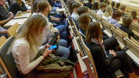 Studenci podczas wykładu