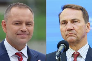 Prezydent Karol Nawrocki. Szef MSZ Radosław Sikorski