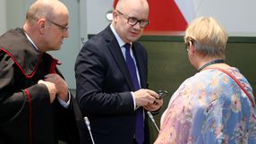 Minister sprawiedliwości Adam Bodnar podczas posiedzenia Sądu Najwyższego, 1 lipca 2025 r.