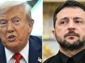 Prezydent USA Donald Trump. Prezydent Ukrainy Wołodymyr Zełenski