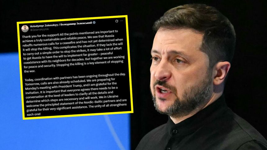 Prezydent Ukrainy Wołodymyr Zełenski